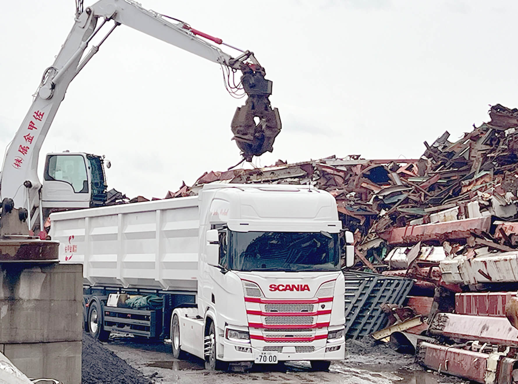 スクラップの集荷・選別